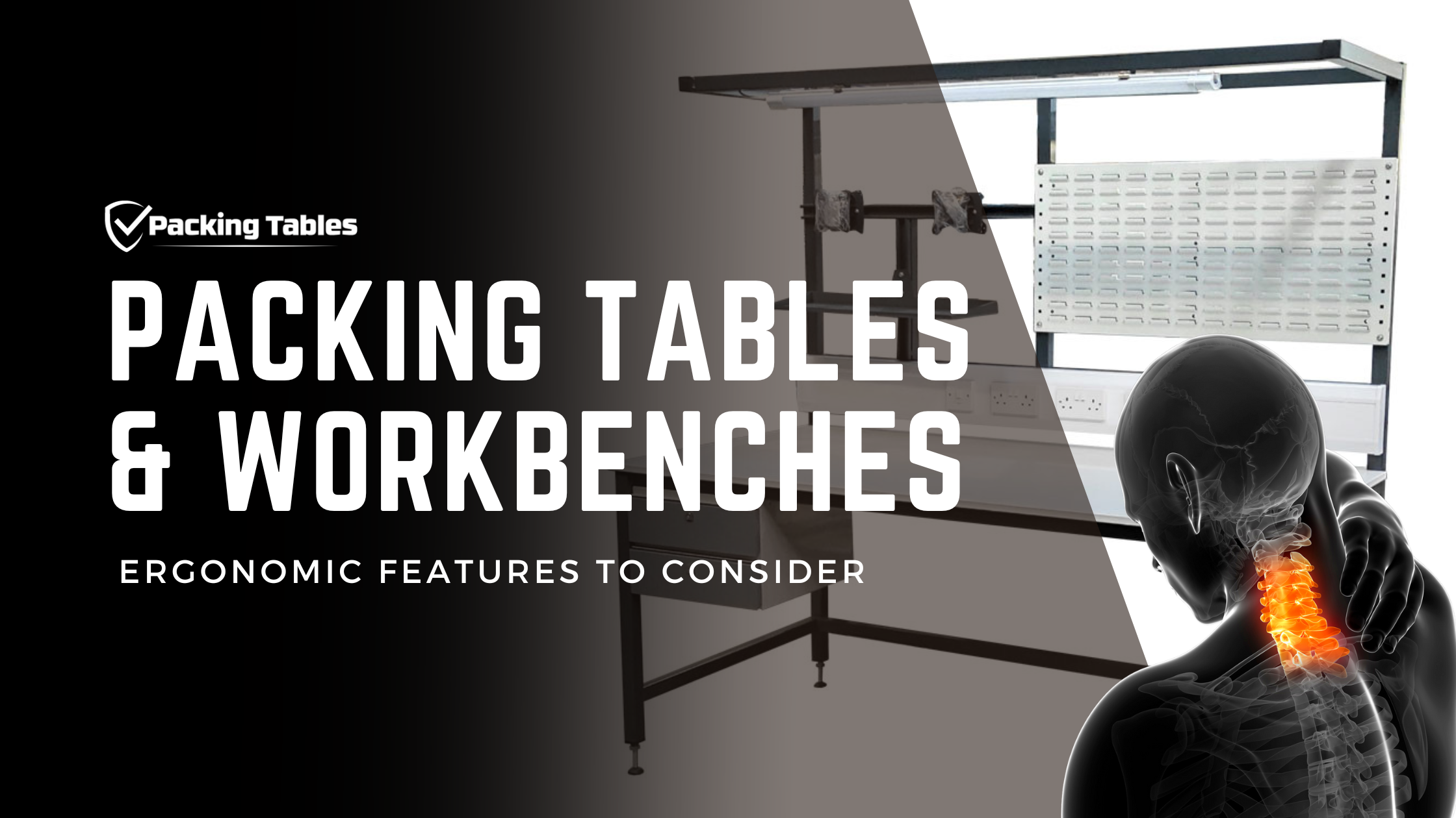 packing tables and workbenches